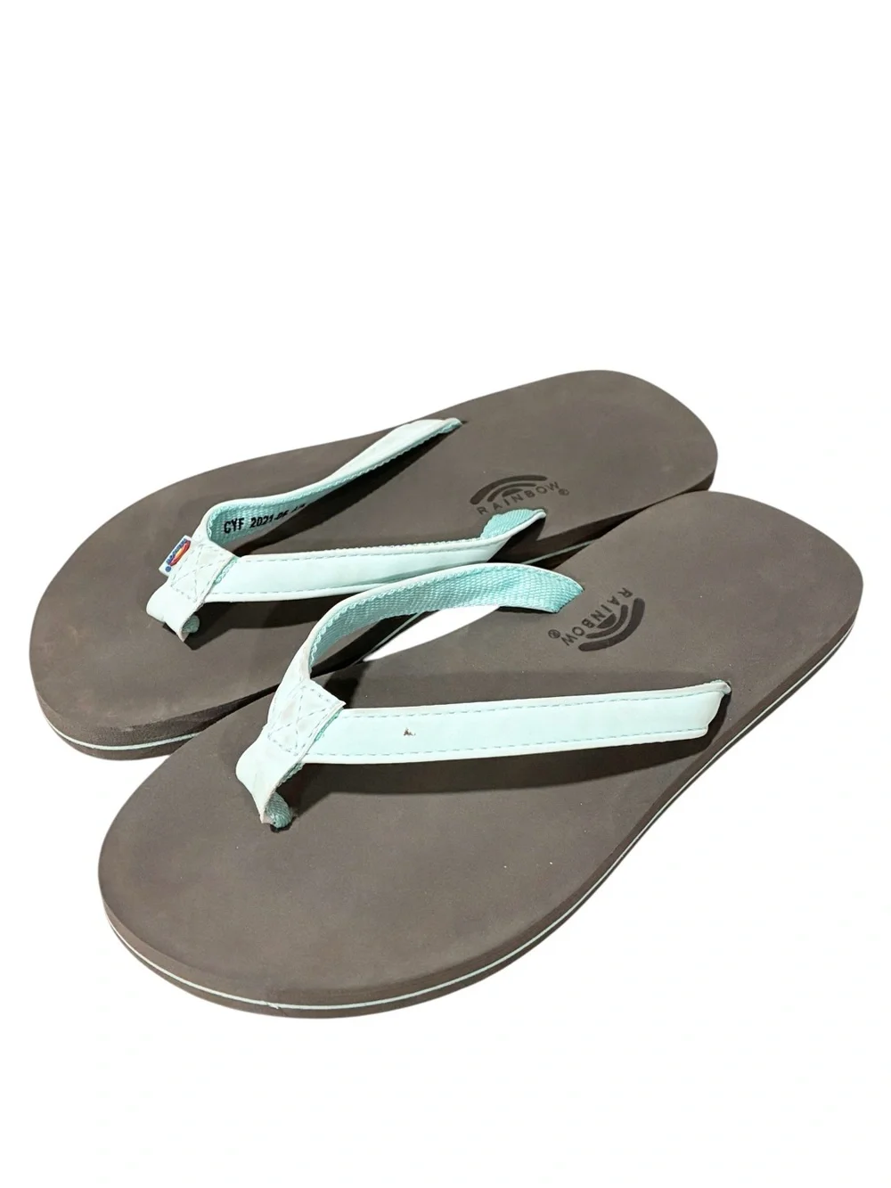 Rainbow‎ Kids The Grombow Soft Rubber Top Sole Flip Flop Sandal Size 4/5
